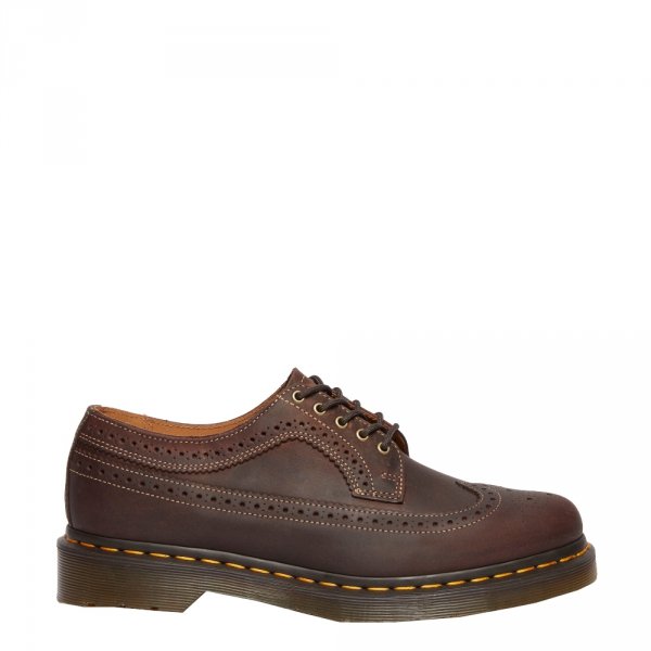 Półbuty Dr. Martens 3989 YS Brogue Dark Brown Crazy Horse 40553201