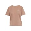 T-SHIRT DAMSKI LUŹNY Z HAFTOWANYM KWIATKIEM BD1800-007