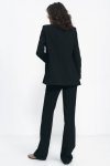 Nife Czarne spodnie typu bootcut - SD80