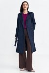 Nife Bluza z dzianiny prążkowanej z długim rękawem - purpura - BL08