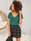 T-shirt-RV-TS-4832.35P-ciemny zielony rozmiar - M
