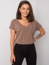 T-shirt-RV-TS-4832.11P-brązowy rozmiar - S