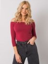 Bluzka-RV-BZ-4692.61-bordowy rozmiar - XS