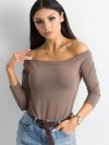 Bluzka-RV-BZ-4692.99-brązowy rozmiar - XL