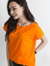 T-shirt-RV-BZ-4622.05-pomarańczowy rozmiar - L