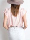 T-shirt-RV-TS-4833.90P-jasny różowy rozmiar - XS