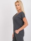 T-shirt-RV-TS-4832.28P-ciemny szary rozmiar - XS