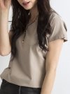 T-shirt-RV-BZ-4622.69-ciemny bezowy rozmiar - XS