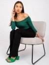 Bluzka-RV-BZ-4692.05X-ciemny zielony rozmiar - XL