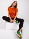 T-shirt-RV-TS-4662.39P-ciemny pomarańczowy rozmiar - XS