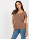 T-shirt-B-014.59-brązowy rozmiar - XS