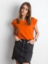 T-shirt-RV-TS-4833.93P-ciemny pomarańczowy rozmiar - S