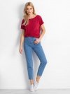 T-shirt-RV-TS-4662.04X-bordowy rozmiar - S