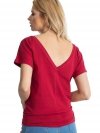 T-shirt-RV-TS-4662.04X-bordowy rozmiar - S