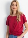 T-shirt-RV-TS-4662.04X-bordowy rozmiar - L