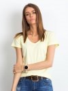 T-shirt-RV-TS-4837.37P-jasny żółty rozmiar - XS