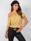 T-shirt-TP-TS-5480.97P-biało-żółty rozmiar - XL