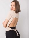 Bluzka-95-BZ-639012.30P-beżowy rozmiar - S