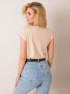 T-shirt-RV-TS-4833.25P-beżowy rozmiar - L
