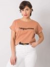 T-shirt-FA-TS-6936.82P-camelowy rozmiar - ONE SIZE