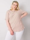 Bluzka-RV-BZ-6323.92-beżowy rozmiar - 3XL