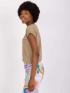 T-shirt-TW-TS-1001.30X-ciemny bezowy rozmiar - S