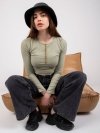 Bluzka-LK-BZ-508674.01P-pistacjowy rozmiar - 38