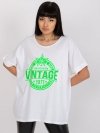 T-shirt-DHJ-TS-6860.26X-biało-zielony rozmiar - ONE SIZE