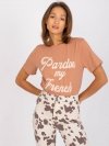 T-shirt-FA-TS-7677.91P-camelowy rozmiar - ONE SIZE