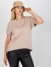 T-shirt-RV-TS-7776.02P-beżowy rozmiar - ONE SIZE