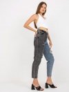 Spodnie jeans-RO-SP-PNT-01-1.70-czarno-niebieski rozmiar - 34