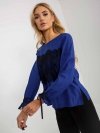 Bluzka-LK-BZ-506877.15X-kobaltowy rozmiar - 40
