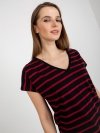 T-shirt-RV-TS-8567.26-czarno-czerwony rozmiar - XL