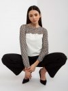 Bluzka-LK-BZ-506085-1.15X-ecru rozmiar - 36