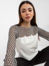 Bluzka-LK-BZ-506085-1.15X-ecru rozmiar - 36