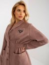 Płaszcz-LK-PL-509128.19-ciemny różowy rozmiar - ONE SIZE