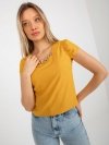 Bluzka-LK-BZ-505783-1.42P-ciemny żółty rozmiar - 40