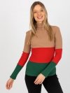Bluzka-RV-BZ-8465-1.45P-camelowy rozmiar - ONE SIZE