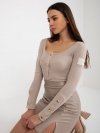 Bluzka-TW-BZ-OB-048.08-beżowy rozmiar - XL