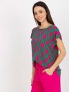 Bluzka-D73771R10978Q-zielony rozmiar - S