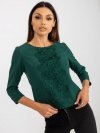 Bluzka-LK-BZ-506522.07-ciemny zielony rozmiar - 36