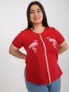 T-shirt-LK-TS-506819.74P-czerwony rozmiar - 48