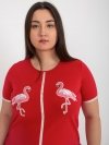 T-shirt-LK-TS-506819.74P-czerwony rozmiar - 48