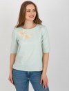Bluzka-LK-BZ-506609.77-mietowy rozmiar - 36