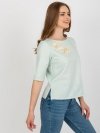 Bluzka-LK-BZ-506609.77-mietowy rozmiar - 42