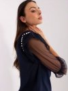 Bluzka-LK-BZ-506682.26P-granatowy rozmiar - 38