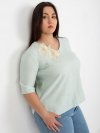 Bluzka-LK-BZ-506692.32-mietowy rozmiar - 44