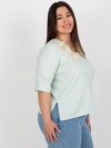 Bluzka-LK-BZ-506692.32-mietowy rozmiar - 44