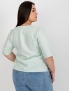 Bluzka-LK-BZ-506692.32-mietowy rozmiar - 46