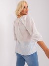 Bluzka-LK-BZ-509324.50P-biało-beżowy rozmiar - M/L